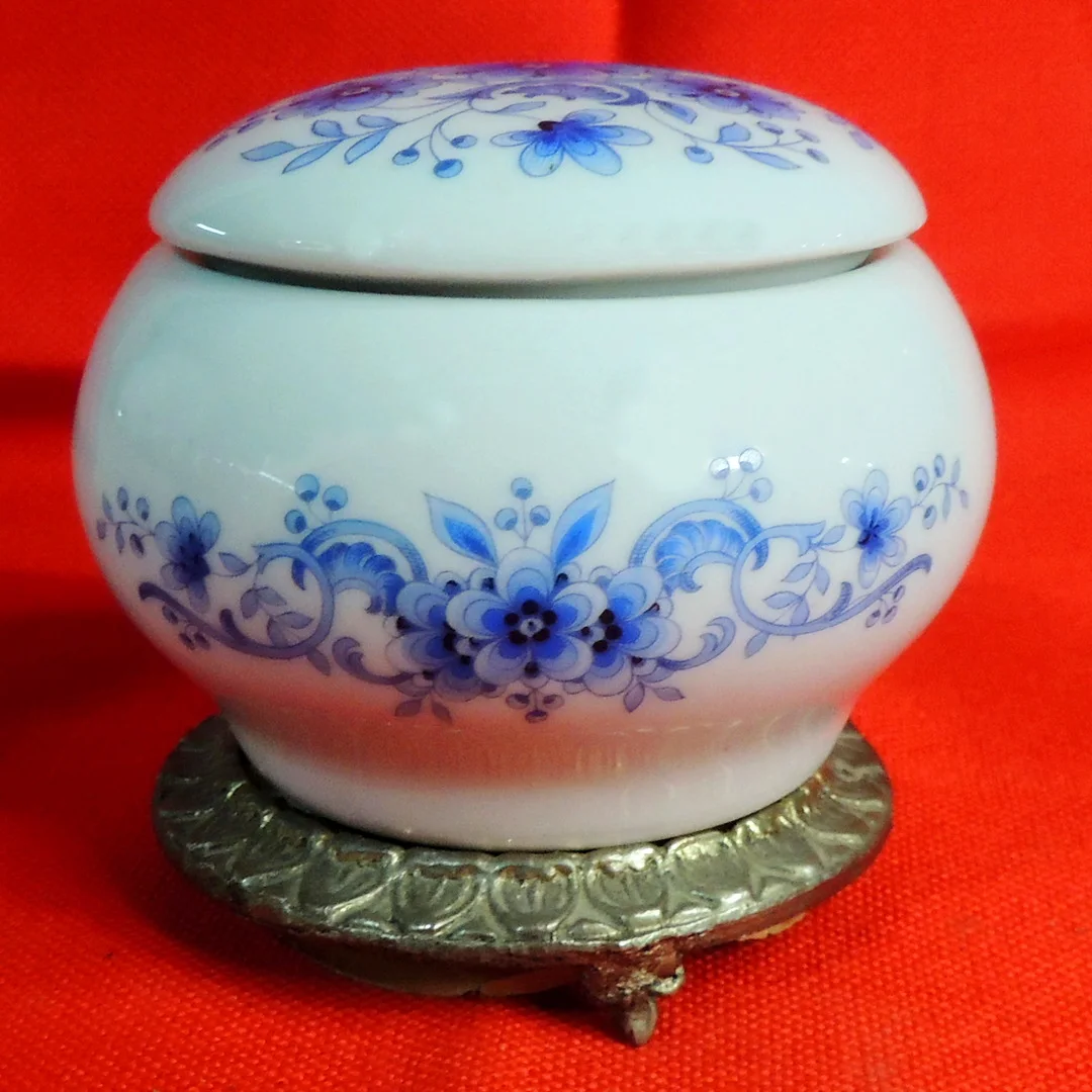 Alhajero floral azul