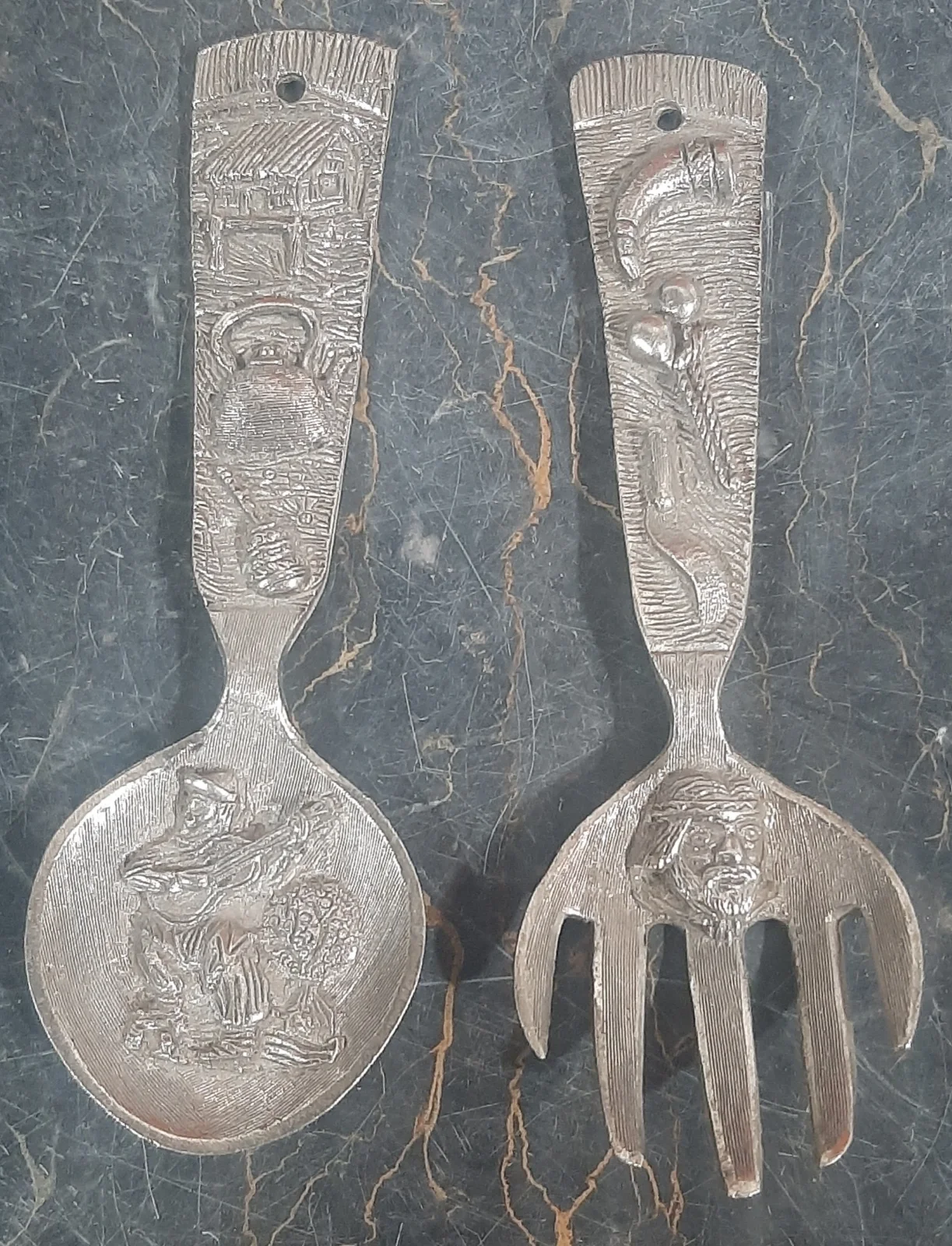 Cuchara y tenedor gauchesco