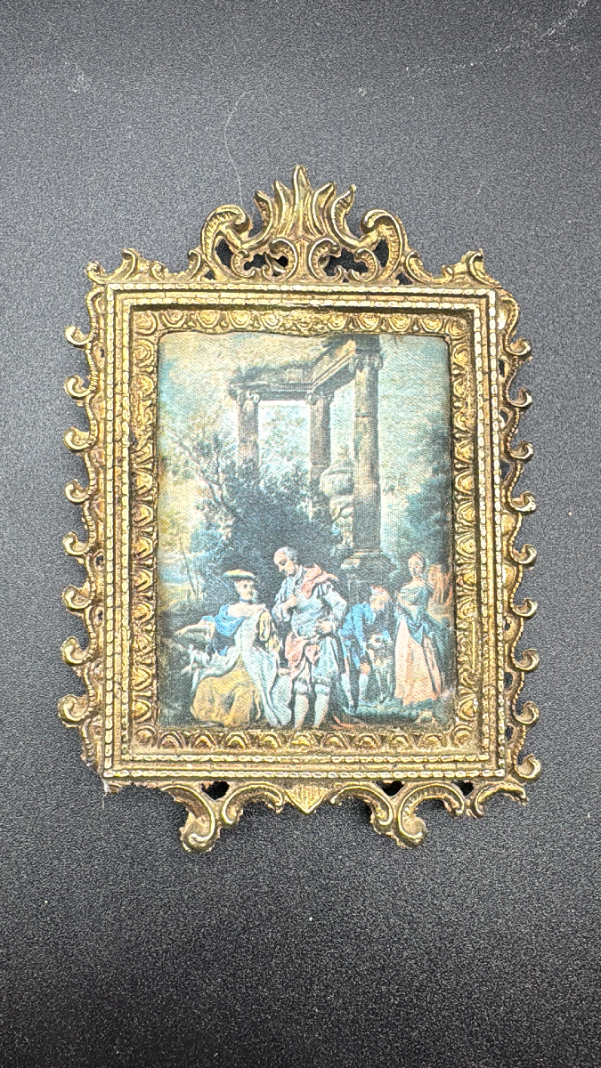 Par de camafeos franceses miniatura 3