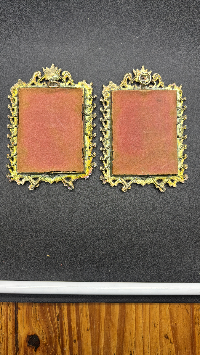 Par de camafeos franceses miniatura 5