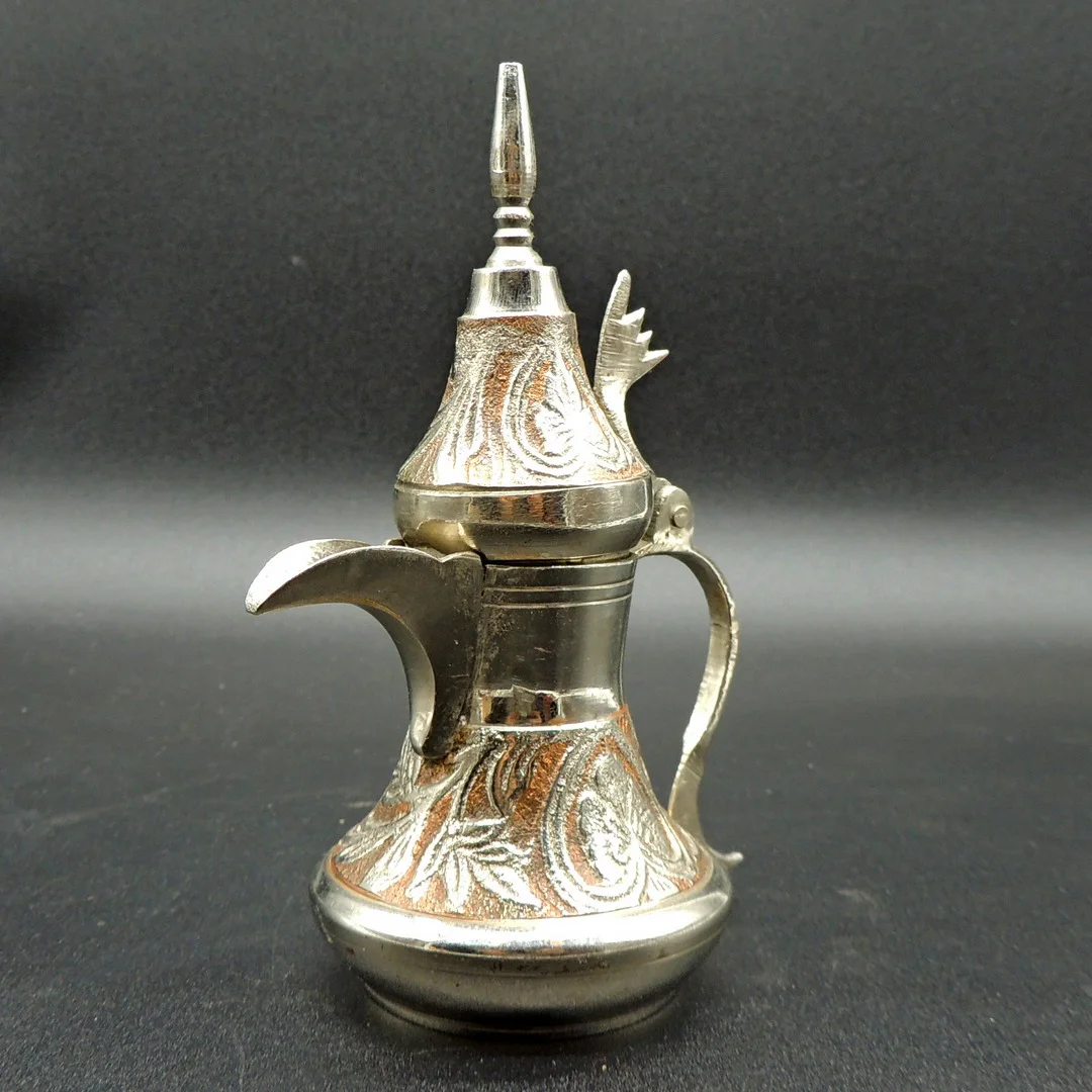 Réplica miniatura de Dallah (cafetera árabe tradicional) Perfumero