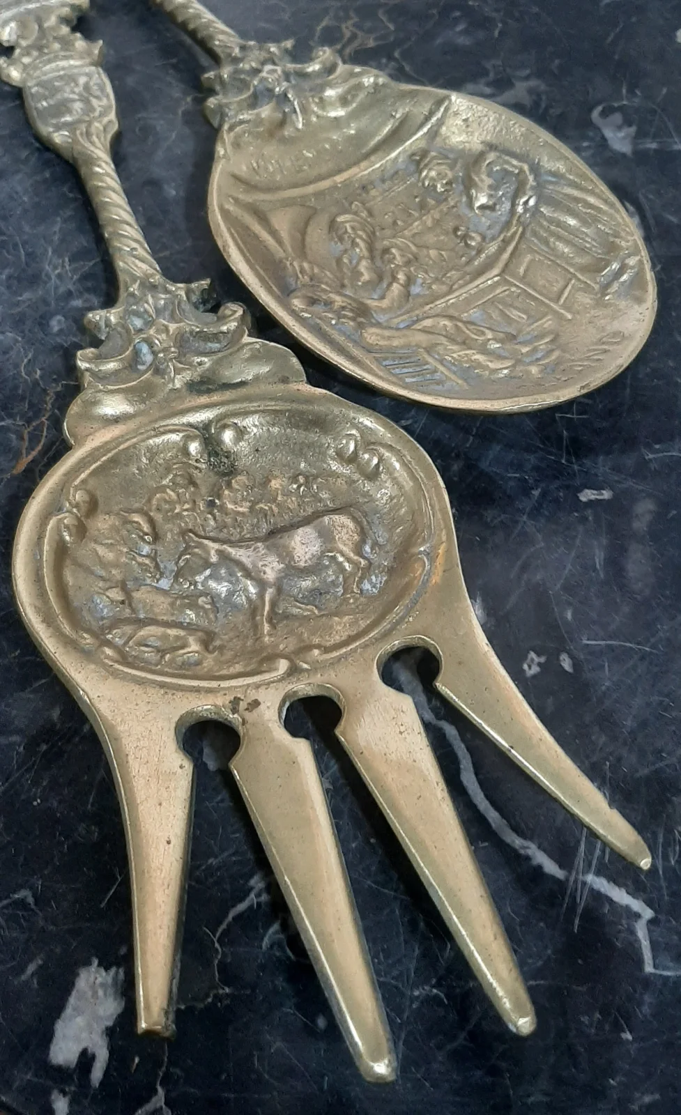 Utensilios de bronce Holandeses